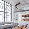 Westinghouse Jax 56 Inch Industrial Style Ceiling Fan with Wall Control for Workshops, Loft Bedrooms, and High Ceiling Rooms, Brushed Nickel/Black - 3 of 4