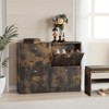 ALEXOUN Space Saving Entryway Shoe Storage Cabinet with 4 Flip-Top Drawers for Hallway,Shoe Rack with Adjustable Shelves - 2 of 4
