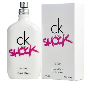 Ck One Shock By Calvin Klein Passion Flower, Poppy, Dark Cocoa, Amber And Patchouli. Women Edt Spray 6.7 Oz 1994 Daytime 6.7 Oz Fragrance - 1 of 1
