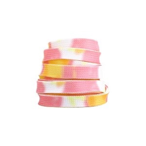 INSPIRE CHIC Flat Colorful Tie Dye for Sneakers Boots Shoestring 2 Pair - 1 of 3