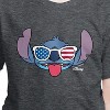 Boys' - Lilo and Stitch - Stitch Flag Glasses Short Sleeve Graphic T-Shirt - 2 of 4