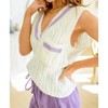 Women's Power Girl Sweater Vest - CY Fashion - 3 of 4