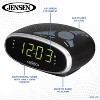 Jensen LED Alarm Clocks, JCR-175 in Black color - 4 of 4