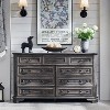SinCiDo 9 Drawer Dresser, 54" Wide Farmhouse Rustic Wood Chest, Natural Texture, Storage Dressers Organizer for Bedroom, Living Room - 3 of 4