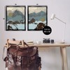 Stupell Industries Mountain Range over Abstract 2pc Floating Frame Art Set - 3 of 4