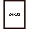 PosterPalooza | Distressed Brown Picture Frame - UV Acrylic, Foam Board Backing, Hanging Hardware - 2 of 4