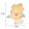 Unique Bargains Flowers Pattern Hair Clip 4.72"x4.72" Orange-yellow 1 Pc - 4 of 4