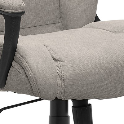 Gray Microfiber High-Back Executive Swivel Office Chair