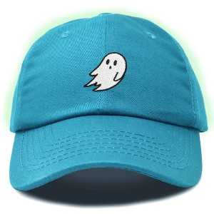 Dalix Ghost Glow in the Dark Embroidered Mens Womens Cotton Dad Hat Baseball Cap Adjustable - 1 of 4
