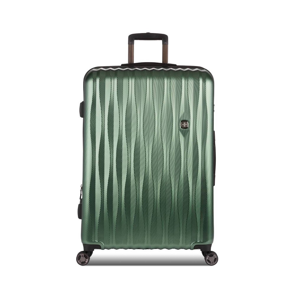 Photos - Travel Accessory Swiss Gear SWISSGEAR Energie Hardside Large Checked Spinner Suitcase - Verdun Green 
