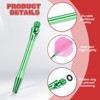 Unique Bargains 2BA Thread Aluminum Dart Shafts with Rubber Rings for Steel Tip 12 Pcs - 3 of 4