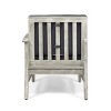 Sapphtopaz Patio Dining Chairs Outdoor Dining Chairs with Cushions, Right Arm for Garden, Backyard, Balcony - 3 of 4