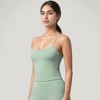 Anna-Kaci Active Women's Strappy Back Slim Fit Athletic Tank Top with Built-In Shelf Bra - 3 of 4