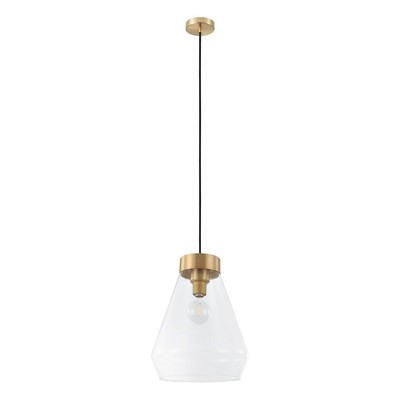 1-Light Montey Globe Pendant with Shade Brushed Gold - EGLO