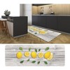 J&V TEXTILES 20" x 55" Oversized Cushioned Anti-Fatigue Kitchen Runner Mat (Lemons) - 2 of 4