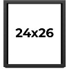 PosterPalooza | Flat Black Picture Frame - UV Acrylic, Foam Board Backing, Hanging Hardware - 2 of 4