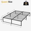 Twin Size Bed Frame Platform, 14 inch Metal Twin Bed Mattress Frame with 3 in 1 Steel Support - 2 of 4