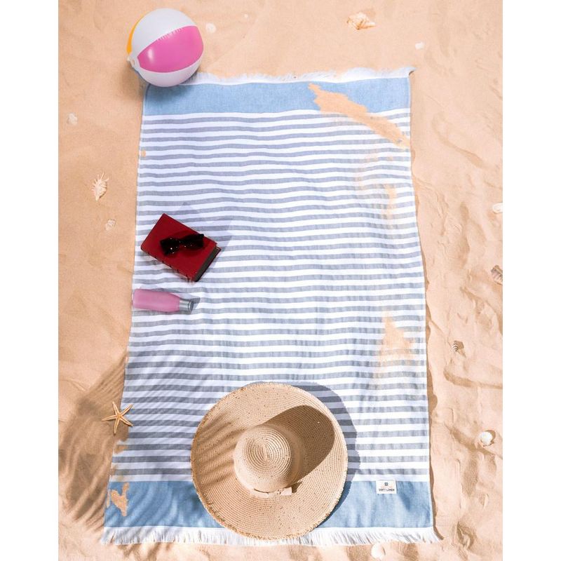 American Soft Linen Turkish Peshtemal Beach Towel, 100% Cotton Peshtemal Towels for Beach and Pool, 2 of 10