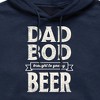 Men's - Instant Message - Dad Bod By Beer Graphic Fleece Pullover Hoodie - 2 of 4