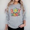 Simply Sage Market Women's Graphic Sweatshirt Boy Mama Flower - 2 of 2