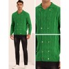 Lars Amadeus Men's Casual Double Breasted Cable Knitted Cardigan Sweater - 4 of 4