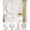 Gold Circle Mirror Metal Frame, Round Wall Mounted Mirror for Bathroom, Entryway, Vanity, Living Room, Bedroom Decor - 3 of 4