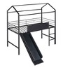 CAVINAS Twin Size Metal Loft Bed with Slide & Ladder & Writable Board,House Bed Frame for Kids Room,Bedroom - 2 of 4