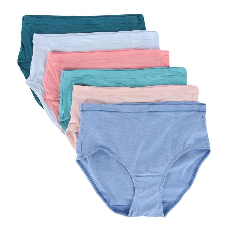 Fruit of the Loom Women's Beyondsoft Low-Rise Brief Panty Assorted (6 Pack), 1 of 3