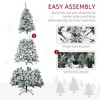 NicBex 7.5ft Prelit Snow Flocked Artificial Christmas Tree with 1188 Branch Tips, 500 LED Lights and Metal Stand for Indoor - 4 of 4