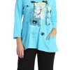 Women's Love Story Mineral Washed Contrast Tunic Top - Jess & Jane - 2 of 3