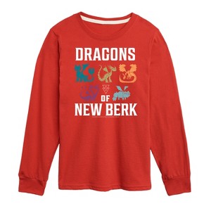Boys' - How to Train Your Dragon - Dragons Of New Berk Long Sleeve Graphic T-Shirt - 1 of 4