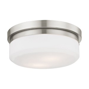Livex Lighting Stratus 2 - Light Flush Mount in  Brushed Nickel - 1 of 1