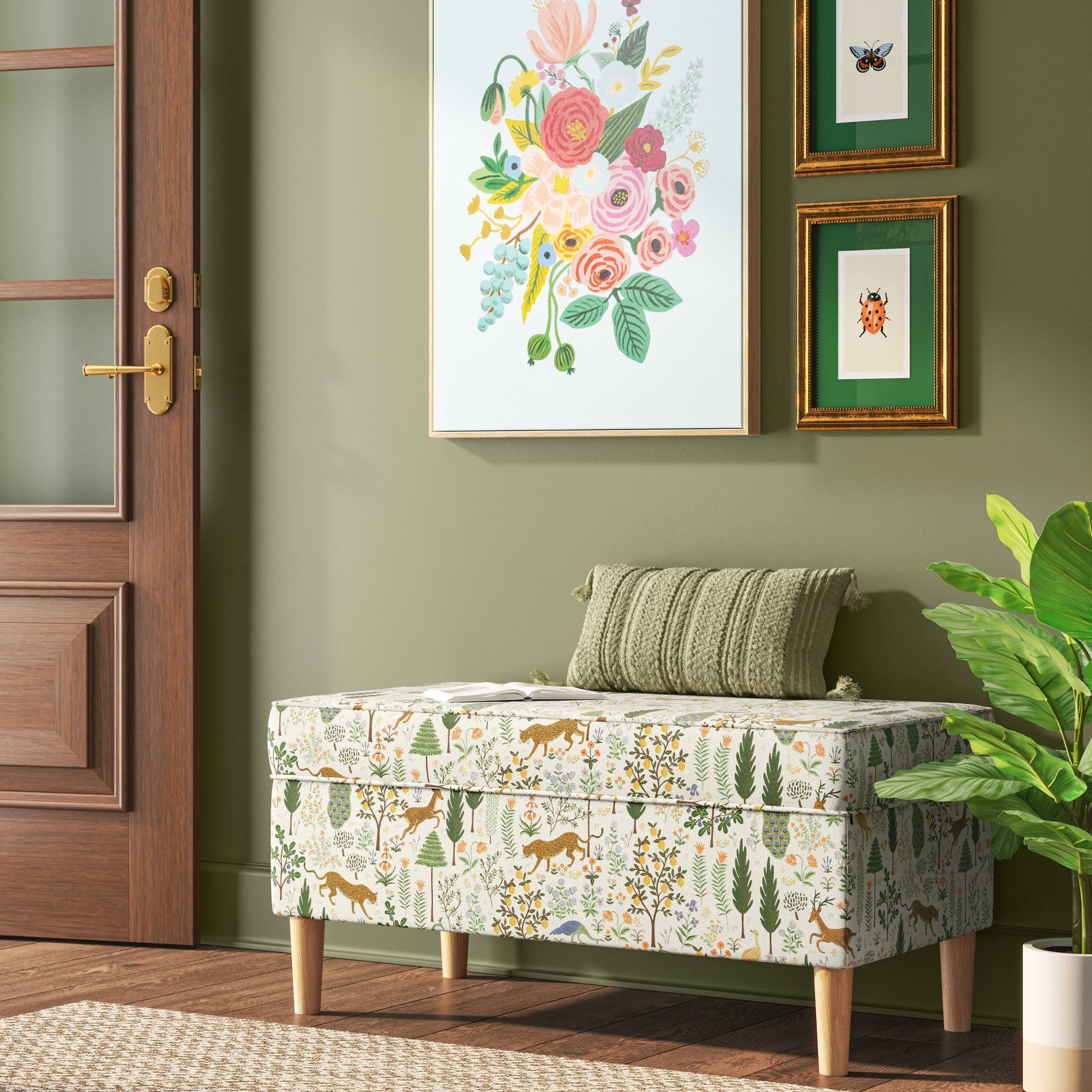 Rifle Paper Co. x Target Storage Bench Menagerie