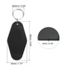 Unique Bargains Blank Vintage Motel Keychain for DIY Ornament Backpack Label 16 Pcs - 2 of 4