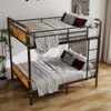 Hrinhom Twin Xl Over Twin Xl Metal Bunk Bed,Space-Saving Bed Frame,Convertible into 2 Separate Beds - 3 of 4
