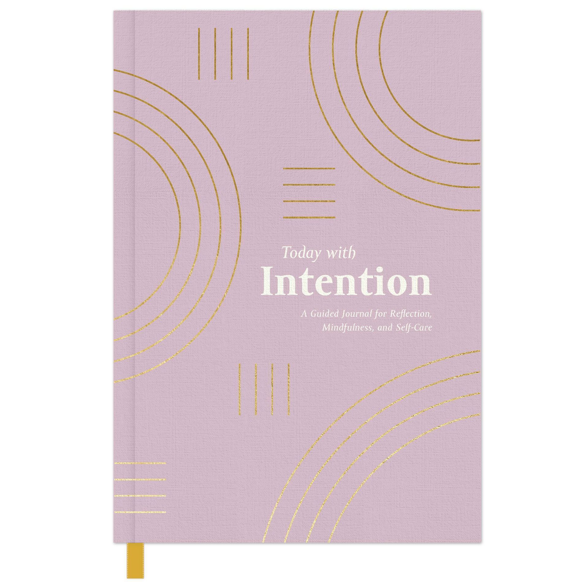 Guided Journal Softcover Sewn Today with Intention - Green Inspired: Gratitude Notebook for Adults, 128 Pages, 5.5x8"