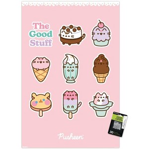 Trends International Pusheen: Ice Cream - The Good Stuff Grid Unframed Wall Poster Prints - 1 of 4