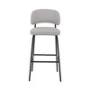 New Classic Furniture,Blythe Vegan Leather Bar Chair in Ivory (Set of 2) - 3 of 4