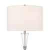 360 Lighting Shasta Modern 62 1/2" Tall Standing Floor Lamp Skinny Pole Silver Clear Glass Brushed Nickel Finish Living Room Bedroom House Reading - 3 of 4