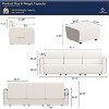 DYHOME Modular Sofa Sectional Couch for Livingroom, Microfiber Comfy Cloud Couch with Ottoman, Cream White - 2 of 4