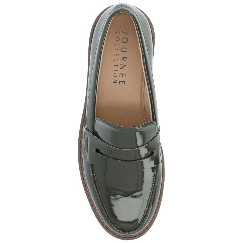 Journee Collection Womens Kenly Tru Comfort Foam Medium and Wide Width Slip On Round Toe Loafer Flats, 5 of 11