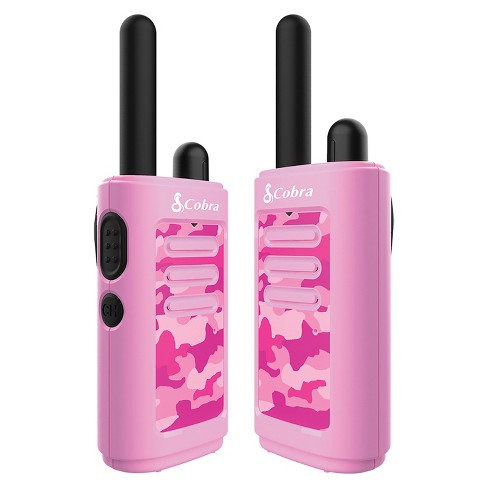 Cobra HE150 2 Pack Kid's Hero 16-Mile Range Walkie Talkies (Pink)