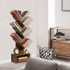 Sorbus 7-Tier Zigzag Tree Bookcase with Open Drawer for Books, Decor, and Accessories - Space-Saving Organizer Unit for Living Room, Bedroom, Office - 2 of 4
