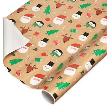 American Greetings Christmas Reversible Wrapping Paper Jumbo Roll