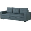 CONVERTIBLE SOFA in Black Polyester - 2 of 4