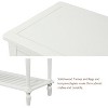 KWPZQEB 2-Tier Console Table, Entryway Table with 2 Drawers and 2 Storage Cabinet, Farmhouse Sofa Table with Bottom Shelf for Living Room - 3 of 4