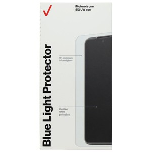 Verizon Blue Light Screen Protector for Motorola One 5G UW Ace - Clear/Tinted - 1 of 1