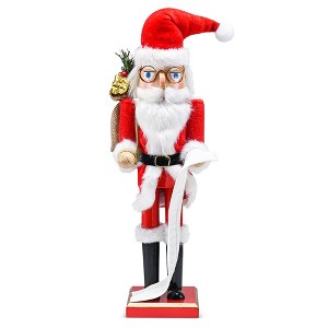 Ornativity Christmas Wooden Santa with Gifts Nutcracker - 15 in - 1 of 4