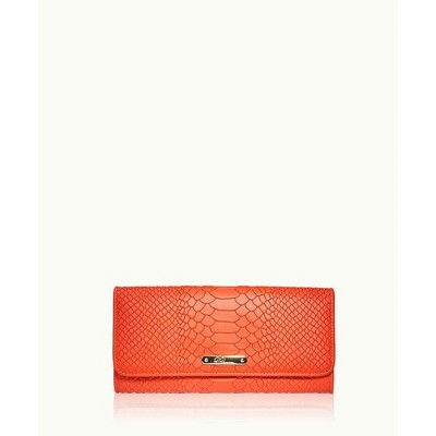 GiGi New York Orange Large Foldover Wallet