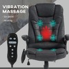 6 Point Vibrating Massage Office Chair with Heat, Microfiber High Back Executive Office Chair with Reclining Backrest, Padded Armrests and Remote - 4 of 4